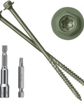 Heavy Duty Wood Structural Screws 14 X 8 50 Pack With Hex Head Lag Screws, Rust Resistant Timber Screws Built Tough