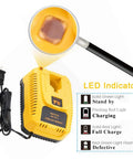 Hot Replacement Charger For Dewalt 7.2V To 18V NiCad And NiMH Batteries DC9310 Compatible with LED indicators and power cord