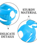 Close-up of Pro Grade Pigeon Injection Holder For Easy Medicine Feeding, Lock In Bird Holder Frame, showing sturdy plastic and details.