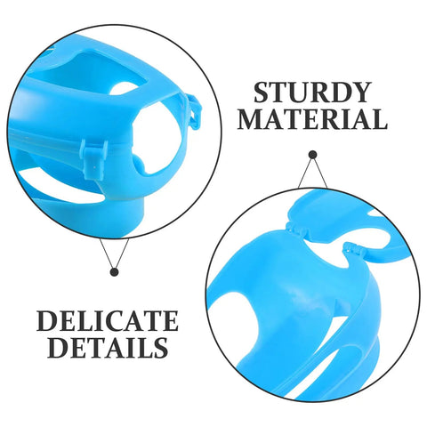 Close-up of Pro Grade Pigeon Injection Holder For Easy Medicine Feeding, Lock In Bird Holder Frame, showing sturdy plastic and details.