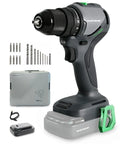 Badass 20V Brushless Cordless Drill Driver Set With 443 Inch Pounds Torque Two Speed Gears And 20 Ah Battery, detailed view of drill chuck.