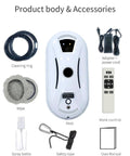 Automatic Window Cleaning Robot With AI Navigation And Edge Detection, Powerful Suction For High Rise Glass And Large Bay Windows shown with accessories