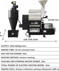 Large Capacity Home Coffee Roaster With Timer For Easy Fresh Roasts Electric Nonstick Coffee Bean Roaster Machine visible