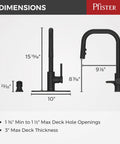 Dimensions of Zanna Kitchen Faucet With Pull Down Sprayer And Soap Dispenser Single Handle High Arc Spot Defense Stainless Steel.