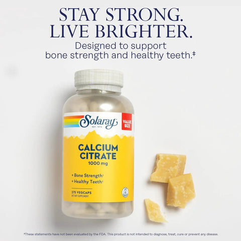 Calcium Citrate 1000mg Chelated Calcium Supplement For Strong Bones And Healthy Teeth Easy To Digest Vegan 60 Day Guarantee