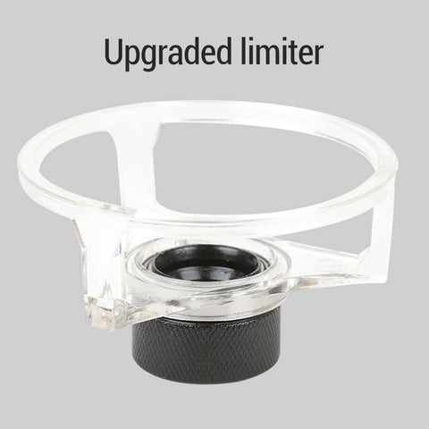 SENECESLI 35mm concealed hinge jig drill guide; clear plastic ring with black knurled limiter knob