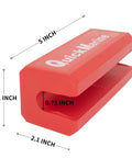 Transom Saver For Boats With Single Ram Outboard Motors And Two Piece Trailering Motor Locks In Rubber EPDM Red Keeps Transom Safe And Aligned During Trailering And Dockside Use, 5x2.1x0.75 inches.