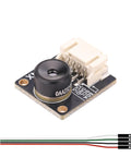 Thermal Imaging Camera MLX90640-D110 32x24 IR Array With I2C Interface for Raspberry Pi, Arduino, STM32, showing module and wiring.