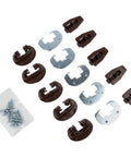 Five Piece Drawer Slides With Metal Backing And Screws, center mount guides, glides for dressers, stable heavy duty furniture hardware