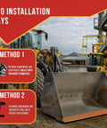 84 Inch Bucket Cutting Edge For Skid Steer And Loader With Bolt On Or Weld On Mount, 16Mn Steel, Yellow Painted Single Bevel Blade