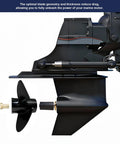 Upgrade OEM Aluminum Boat Propeller For Mercury Outboards 40HP To 125HP, 15 Spline, Right Hand, 4 Blades, side view