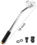 18 Inch Soft Rain Watering Wand With Shut Off Valve For Hanging Baskets Planters Garden And Shrubs Lightweight Durable Aluminum