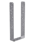 SPH4Z ZMAX Galvanized Heavy-Duty Stud Plate Tie 3-9/16 In X 8-3/4 In For 2x Studs, wind and seismic load rated, side view.