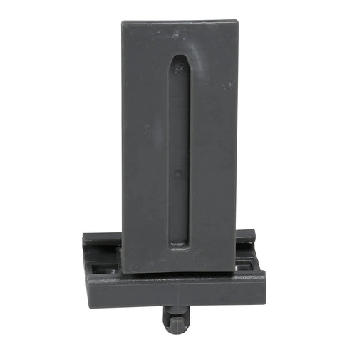 2 Pack Heavy Duty Rear Mounting Brackets For Undermount Drawer Glides Plastic Grey Backplates Adjustable Fit For Drawer Slides Supports 12 Inch 15 Inch 18 Inch And 21 Inch Lengths Socket Style Mounting System, rear view