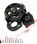 Full Metal Transmission Gearbox With Steel Gear Set For 1/10 RC Crawlers, Half Open Shell, CNC Aluminum Protective Cover, preassembled