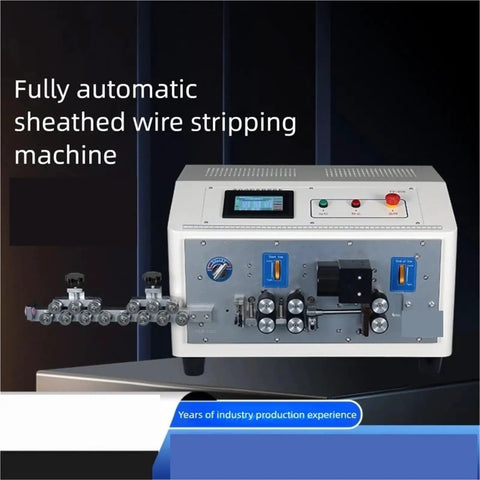 Heavy Duty Touch Screen Wire Strippers For Double Sheath Cables with touch control panel, designed for precise cutting and stripping.