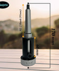 Floating Imperial Die Holder Set For Lathe With 2MT Shank and 1-1/2 inch threading die, shown with measurements