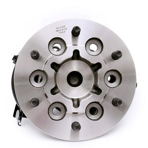 Front view of Front Left Wheel Bearing Hub Assembly For Chevy Colorado GMC Canyon Isuzu I-280 I-290 6 Lugs With ABS 2WD Only