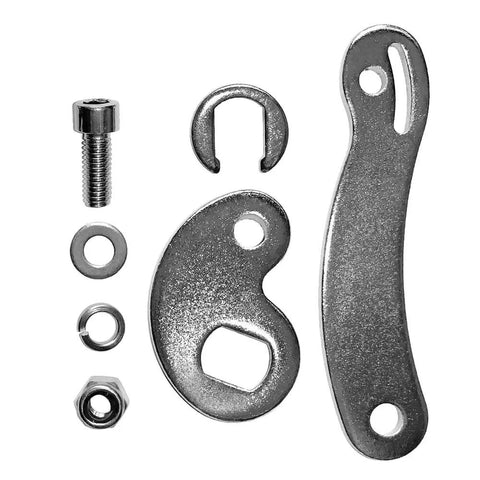 M16 Torque Arm For Front Or Rear Hub Motors Up To 5000W Heavy Duty Mount Bracket For Electric Bikes Galvanized Iron Construction With Hose Clamp Ensures Rock Solid Security And Safe Smooth Rides, hardware set