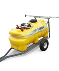 25 Gallon Trailer Sprayer For Lawn Care With 10 Inch Roll On Tires No Nonsense Tow Behind Your Riding Mower Or ATV 12 Volt Diaphragm Pump