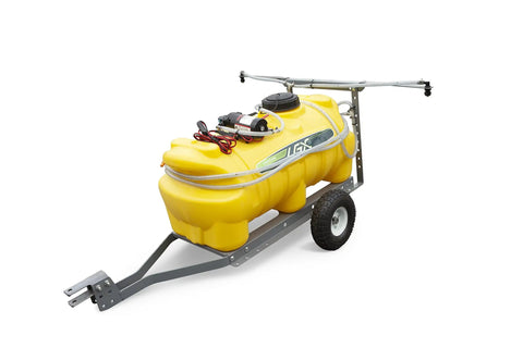 25 Gallon Trailer Sprayer For Lawn Care With 10 Inch Roll On Tires No Nonsense Tow Behind Your Riding Mower Or ATV 12 Volt Diaphragm Pump