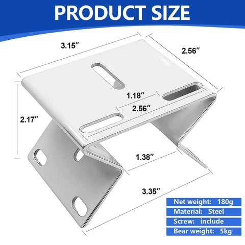 Corner Mount Kit For Security Cameras 270 Degree Bracket For Outdoor Surveillance No Fuss Setup CCTV Mount dimensions