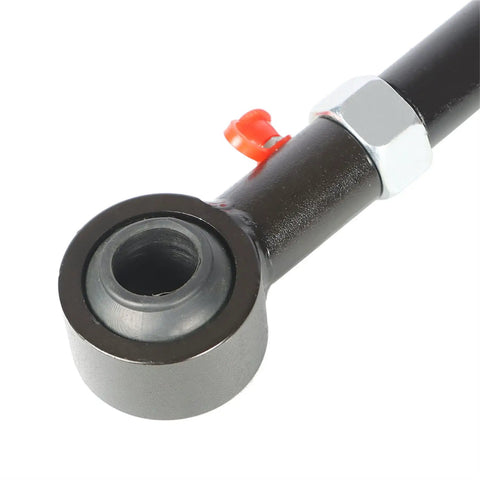 Front Sway Bar Link Disconnects For Wrangler JK 2007 2018 Adjustable Off Road Lift Kit Replacement With Grease Fittings Spherical Bushings Deliver 360 Degree Rotation And 11 Degree Articulation Boost Axle Flex Up To Thirty Percent. black sway bar link end with spherical bushing and grease fitting