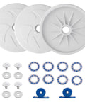 Replacement Pool Cleaner Kit For Polaris 180 And 280 Includes 3 C6 Large Wheels 8 C60 Wheel Bearings 2 C80 Turbine Bearings 4 C55 Screws
