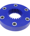 Blue coupling drive pulley with metal inserts, fits Carrier X4 7500 6600 MT Ultima XTC Ultra, part 48-50005-00