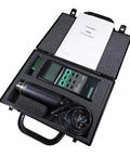 Portable Handheld Torque Meter For Bolt Torquing And Wrench Calibration Pro Grade High Precision With 3 Unit Modes Kg Per Cm Lb Per In N Per Cm 15 Kg Per Cm Probe Lightweight Industrial Tool Kit For Field Testing And Quality Control 4 Piece Set, open case