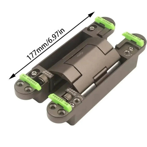 Premium Top Notch Heavy Duty Hydraulic Cabinet Hinge With Slick Folding Mount Self Closing Door Hardware For Furniture Silently Glides 177Mm pro grade close-up view.