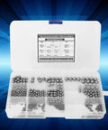 510 Pieces M2 M8 Steel Bearing Ball Classification Kit Built Tough For Heavy Duty Industrial Use With Hardened Balls High Hardness And Load Capacity For Precise Long Lasting Performance, open organizer with assorted steel balls