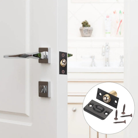Adjustable Ball Door Catch For Cabinets And Closets Low Profile Brass Hardware With Ball Bearing Lock Secure Closure Easy Install