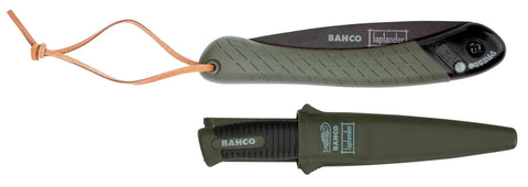Ergonomic Seven And A Half Inch Laplander Folding Saw And Knife Set With Rustproof Blades And Belt Holster