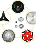 Image of 4-Piece Trimmer Head Conversion Kit For Straight Shaft String Trimmers And Brush Cutters No-Fuss Install Heavy-Duty Upgrade Includes Thrust Washer Rider Plate Thrust Plate Collar Nut Fits Most Models