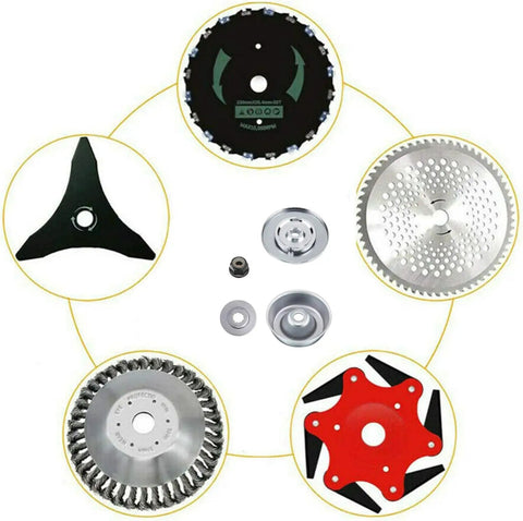 Image of 4-Piece Trimmer Head Conversion Kit For Straight Shaft String Trimmers And Brush Cutters No-Fuss Install Heavy-Duty Upgrade Includes Thrust Washer Rider Plate Thrust Plate Collar Nut Fits Most Models