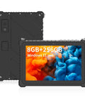 Heavy Duty 10.1 Inch Rugged Tablet Running Windows 11 Pro With Intel Core I5 Chipset, showcasing 8GB RAM and 256GB storage.