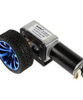 Single Shaft Metal Mecanum Wheel With 12V Encoder Motor For DIY Robots And RC Cars, 80mm Wheel With 17 To 1 Gear Ratio