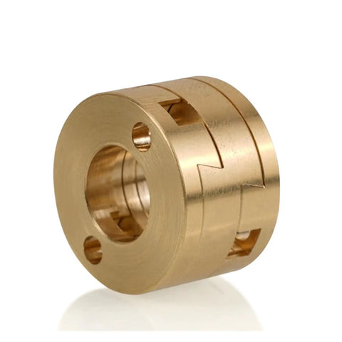 Heavy Duty 16mm Oldham Coupling For T8 Z Axis Screw Reduces Vibrations On Hot Bed With Precision CNC Machined Flexible Shaft To Boost Quiet Smooth 3D Printing Performance Like A Boss, brass coupling