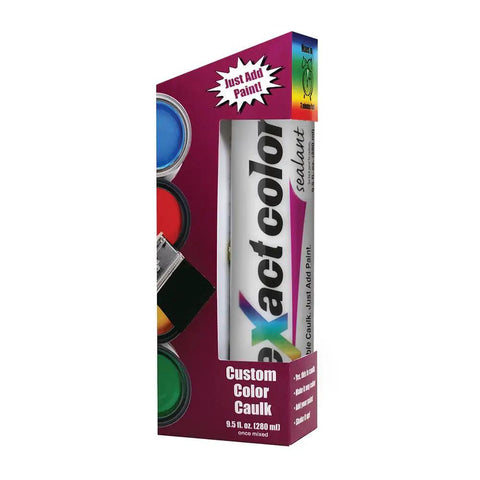 Exact Color Caulk Sealant In 9.5 Ounce Cartridges Six Pack Contractor Case Pro Grade Mixable Color Match And Stretchable Formula