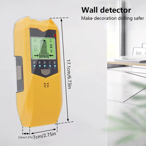 Reliable 5 In 1 Stud Finder Sensor With Bright Lcd Display And Instant Audio Alerts Battery Powered Wall Scanner Detector That Snags Boards And Wires Quick Saving Your Knuckles On Any Weekend Home Fix Up Gig