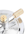 Close-up of Gas Bunsen Burner With Copper Tube Micro Design For Laboratory Use Liquid Gas Fueled Light Burner Adjustable Flame