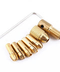 Copper collet set with wrench for Mini Hand Drill Kit With Copper Collet Set For PCB Work, Versatile Micro Twist Drill Tool For ABS Wood