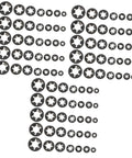 630 Piece Bearing Clip Washer Set With Carbon Steel Locking Washers And Internal Tooth Design For Extra Grip And Stability