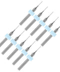 Pro Grade 30 Piece Nozzle Kit And PCB Drill Bit Set For 3D Printer Nozzles Unclogger Kit With Tungsten Cleaner Bits in silver and blue
