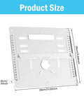 Premium 8mm Thick Acrylic Router Table Insert Plate For Woodworking Clear View Routing Milling Auxiliary Board with size details.