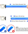 Elbow And Straight Push To Connect Pneumatic Fittings 5/32 Inch Tube OD X 1/4 Inch NPT Thread Quick Connect installation guide