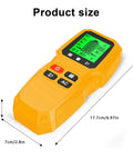 GYZOUKA Wall Scanner Stud Detector for Wood Metal Live AC Wire Locating showing size details and ergonomic design.