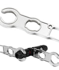 Multifunction Solar Spanner Wrench For MC4 Connectors, 1 Pair Pro-Grade Solar Panel Connector Tool Set, silver assembly spanner