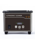 Awesome Digital Ultrasonic Cleaner Machine With Stainless Steel Basket That Cleans Dentures Watches Glasses Like A Charm 35W Power 800ml Capacity Heats Up For Super Clean Results Every Time control panel and steel body
